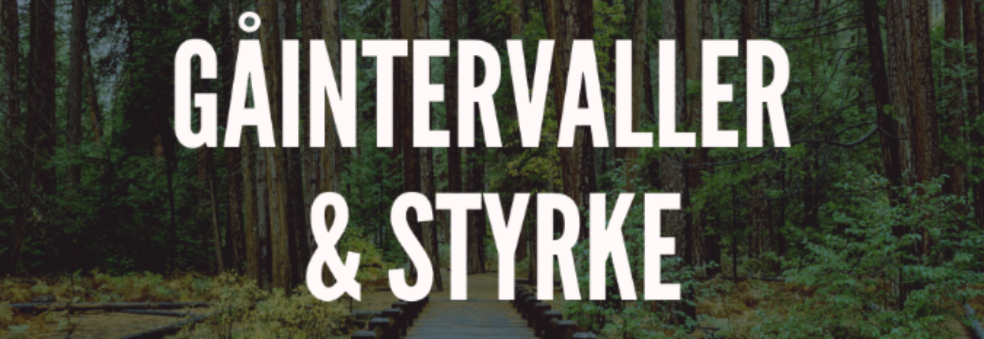Gåintervaller & Styrke Lavterskel 22.08 - 26.09